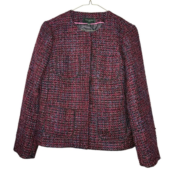 Talbots Tweed Blazer Size 6P - Picture 1 of 5